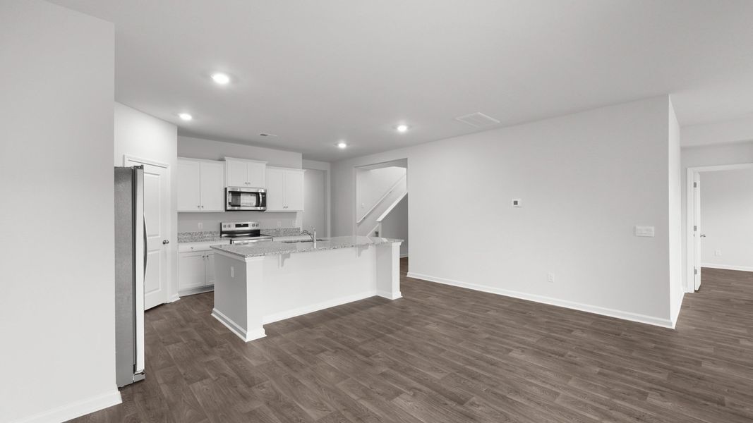 Representative unfurnished interior of a home built from the ARCHER-EXP by D.R. Horton in Hillcrest, Ravenel (Image 14).