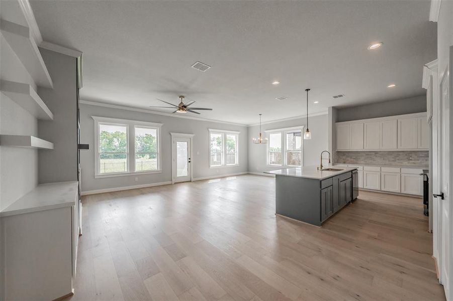 Beautiful hardwood floors throughout the home