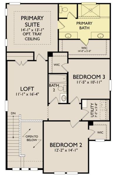 2D floor plan layout of this home in Lariat, Liberty Hill, TX (Image 3). 2D floor plan layout of this home in Lariat, Liberty Hill, TX (Image 3).