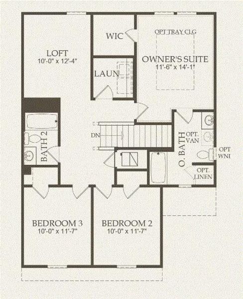 Centex Homes, Pierce floor plan