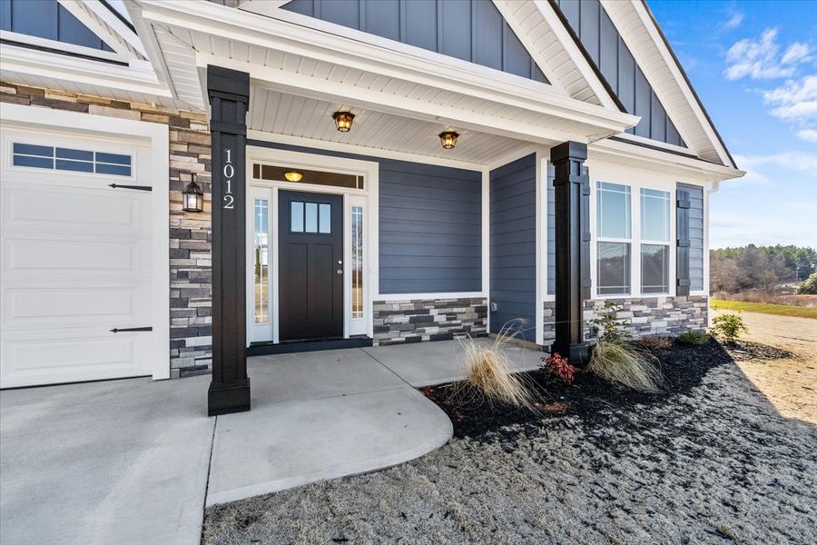 Representative exterior details of a home built from the Roosevelt by Enchanted Homes in Guadalupe Heights, Seguin (Image 20).