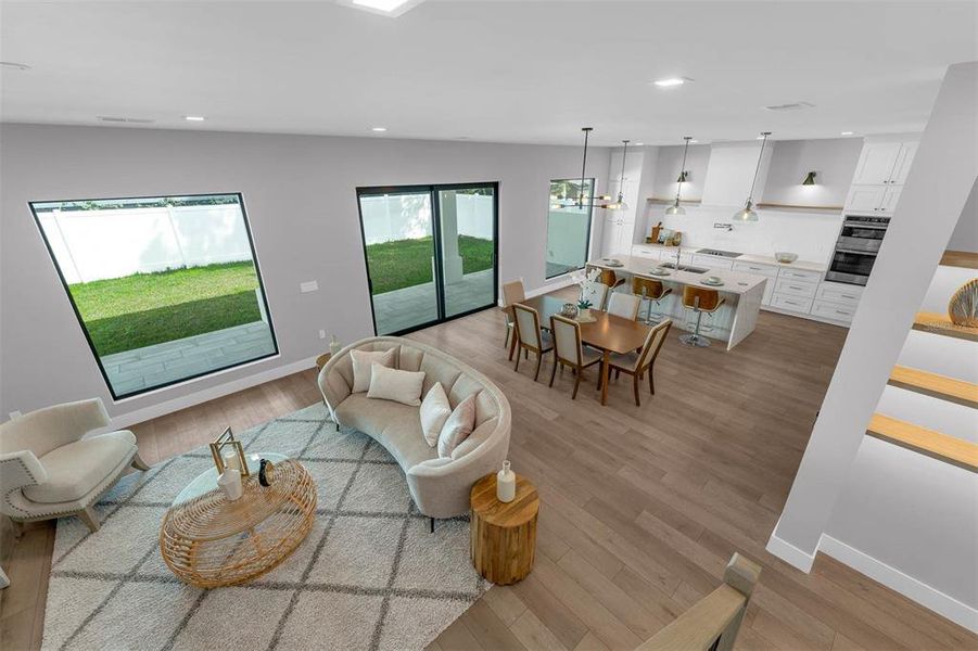 Furnished interior view inside a new home in , Orlando (Image 5). Furnished interior view inside a new home in , Orlando (Image 5).