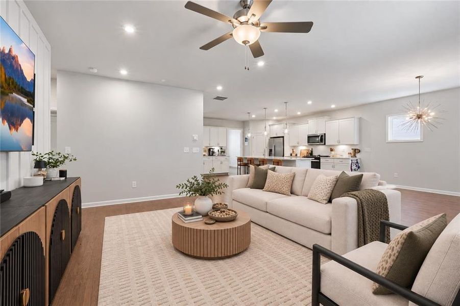 Furnished interior view inside a new home in Berkeley Mill, Cumming (Image 30).