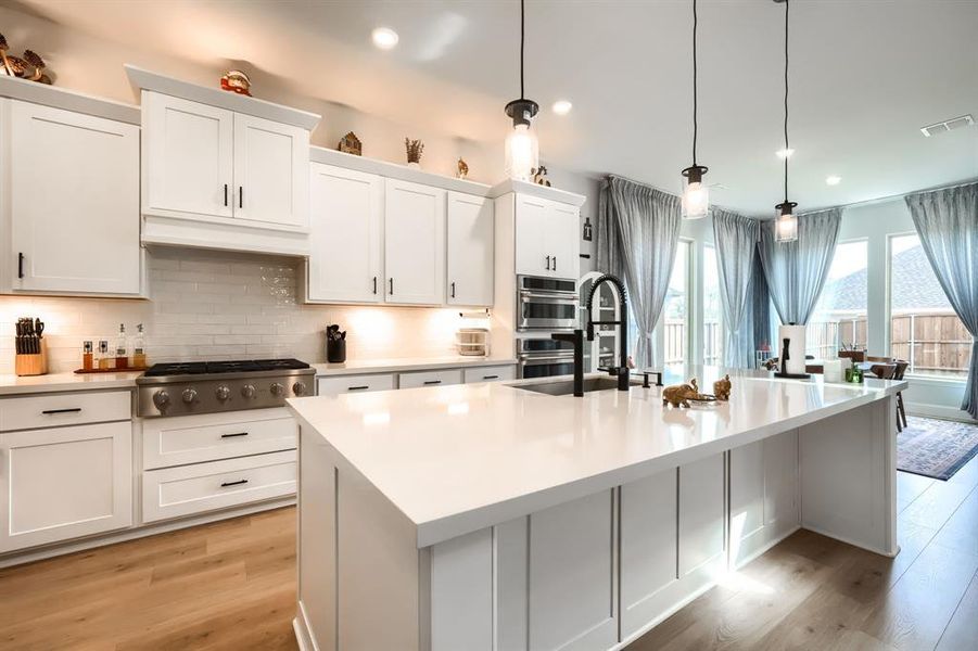 Furnished interior view inside a new home in Cross Creek Meadows, Celina (Image 15).