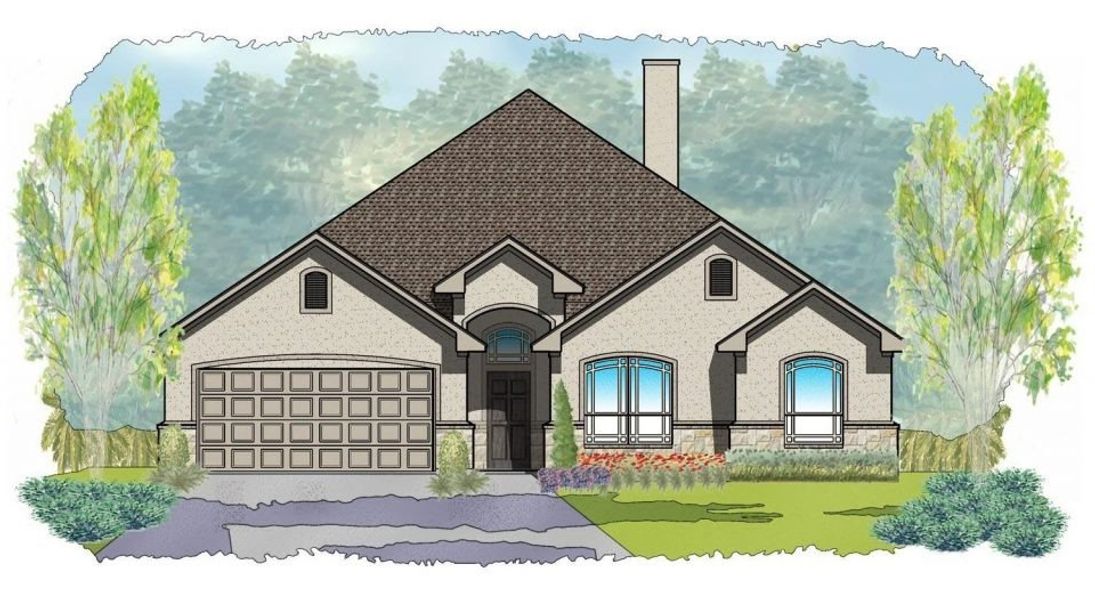 Representative exterior photo of a completed home built from the Aria with Bonus by Carothers Executive Homes in Eagle Heights, Salado, TX (Image 3).