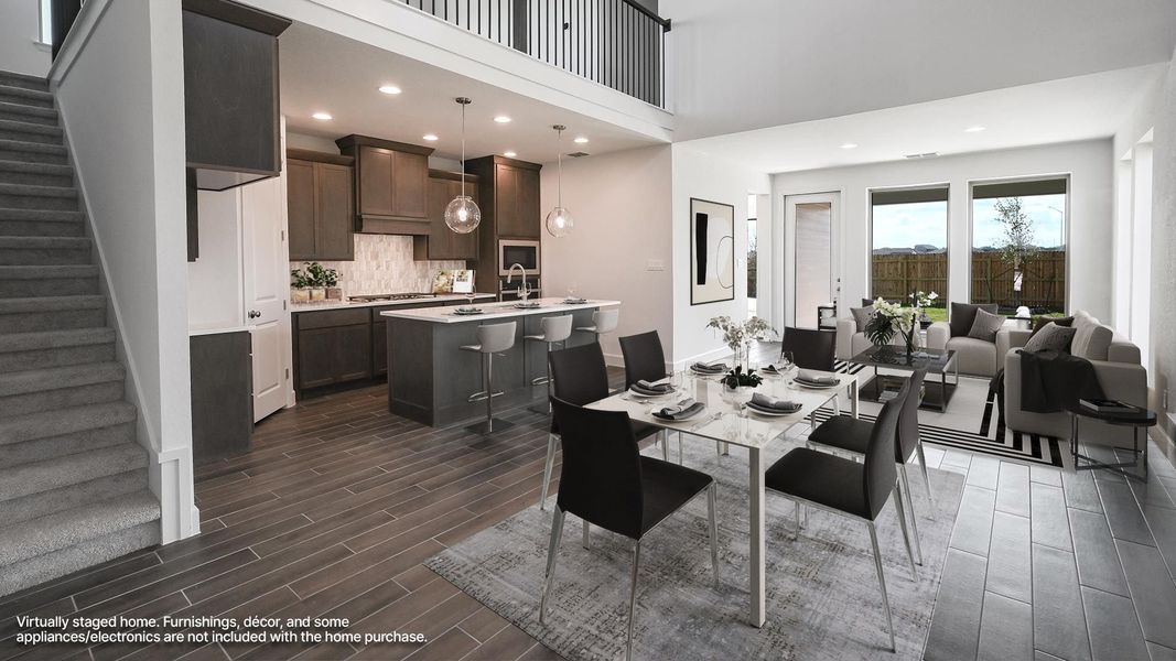 Furnished interior view inside a new home in The Parklands, Schertz (Image 5).