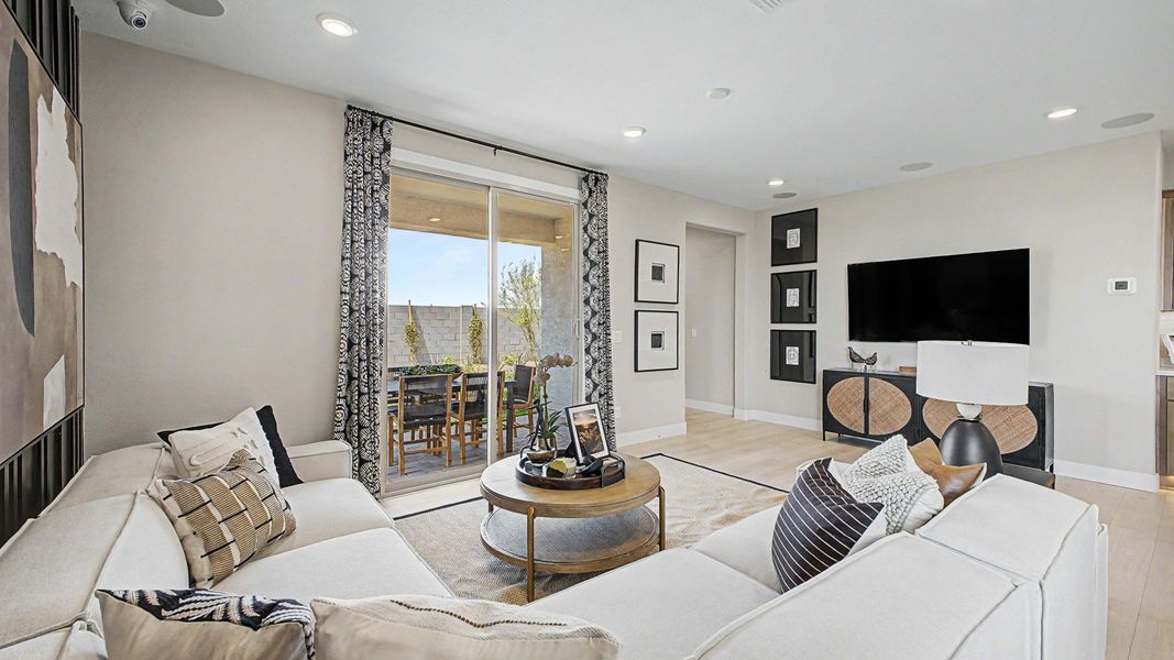 Representative furnished interior of a home built from the Jerome by DRB Homes in Magma Ranch, Florence (Image 5).