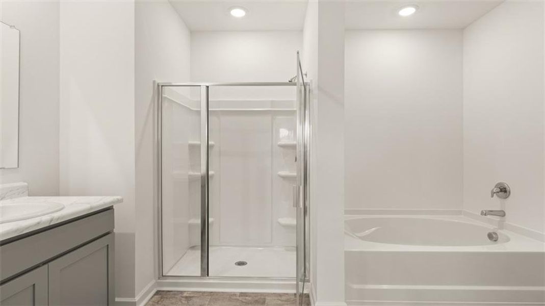 Furnished interior view inside a new home in Poplar Preserve, Newnan (Image 10).