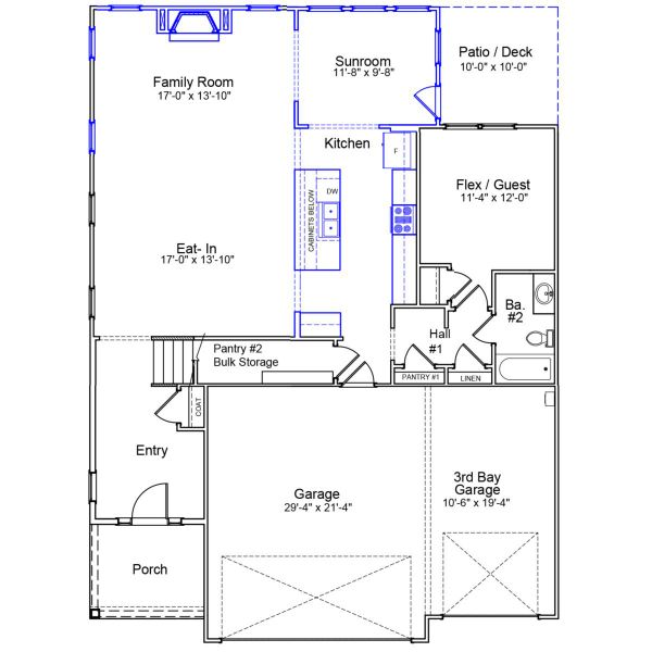 2D floor plan layout of this home in Brayden, Advance, NC (Image 2). 2D floor plan layout of this home in Brayden, Advance, NC (Image 2).