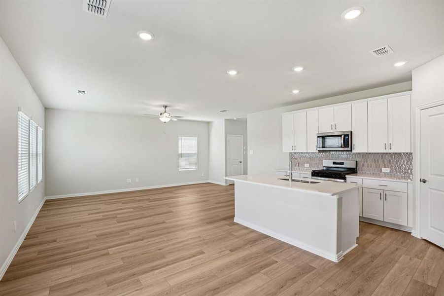Furnished interior view inside a new home in Trails of Lavon - Spring Series, Lavon (Image 11).