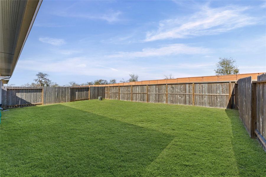 It’s the perfect private oasis for family gatherings and enjoying the beautiful Texas evenings!