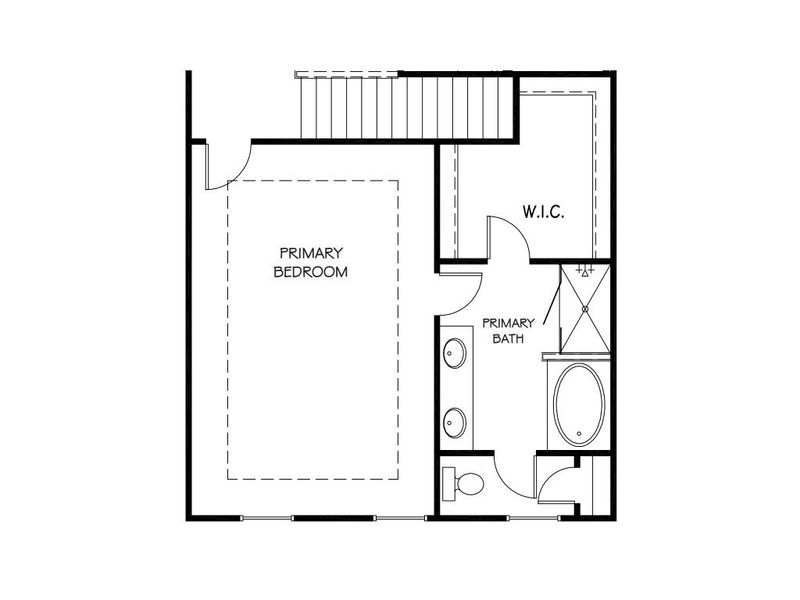 2D floor plan layout for the The Easton by Stephen Elliott Homes in Thurgood Estates, Snellville, GA (Image 5).