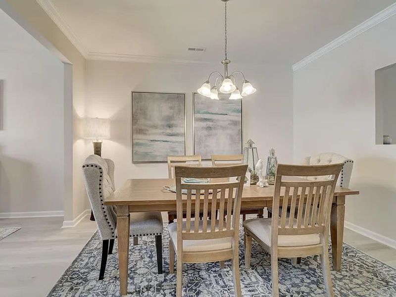 Furnished interior view inside a new home in Providence Station at Trolley Run, Aiken (Image 12). Furnished interior view inside a new home in Providence Station at Trolley Run, Aiken (Image 12).
