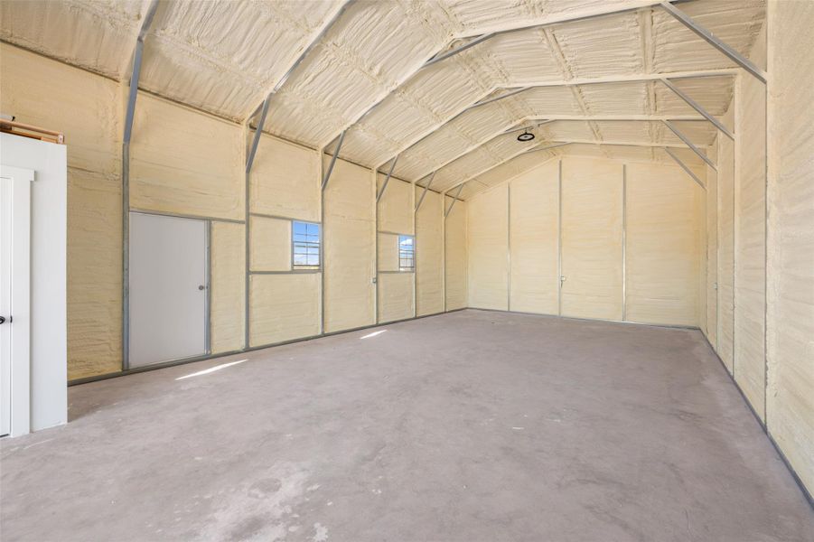 Storage area with a garage