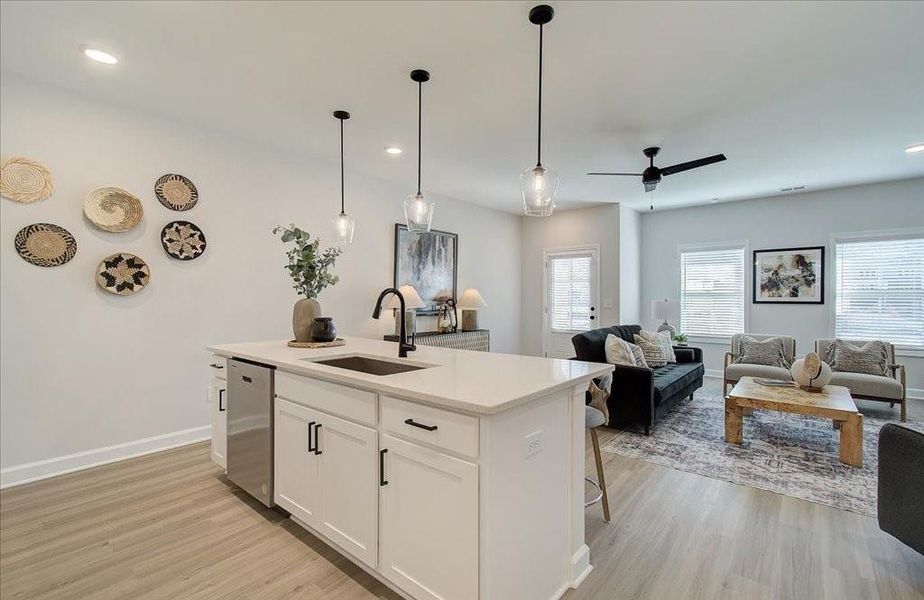 Furnished interior view inside a new home in East Park Village, Kennesaw (Image 6). Furnished interior view inside a new home in East Park Village, Kennesaw (Image 6).