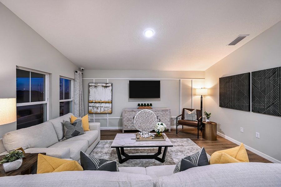 Furnished interior view inside a new home in Crosswinds, Haines City (Image 8).