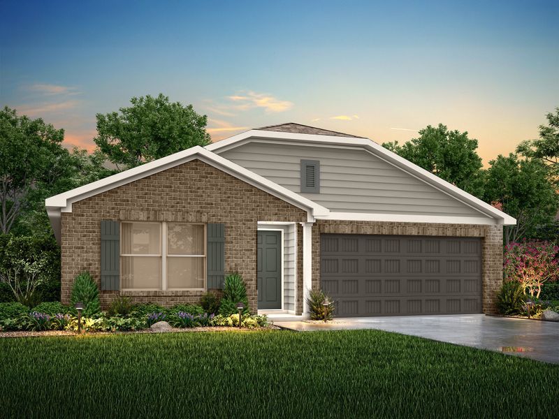 Front exterior of a new home in Canal Walk, Roanoke Rapids, NC, highlighting curb appeal (Image 1).