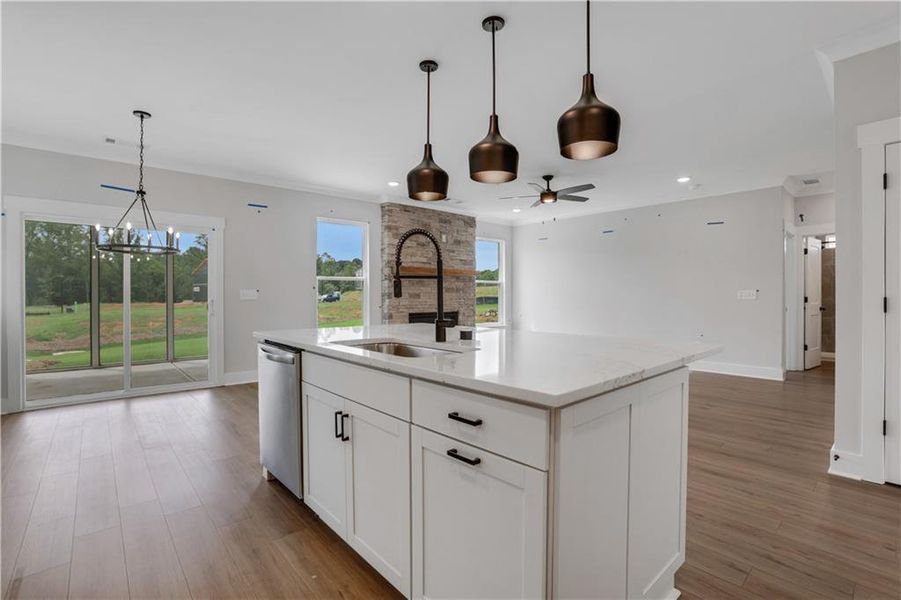 Furnished interior view inside a new home in Twin Lakes, Hoschton (Image 10).