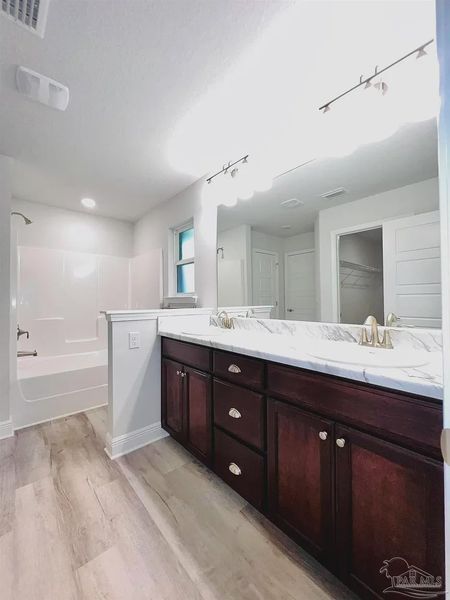 Furnished interior view inside a new home in Emerald Heights, Pensacola (Image 6). Furnished interior view inside a new home in Emerald Heights, Pensacola (Image 6).