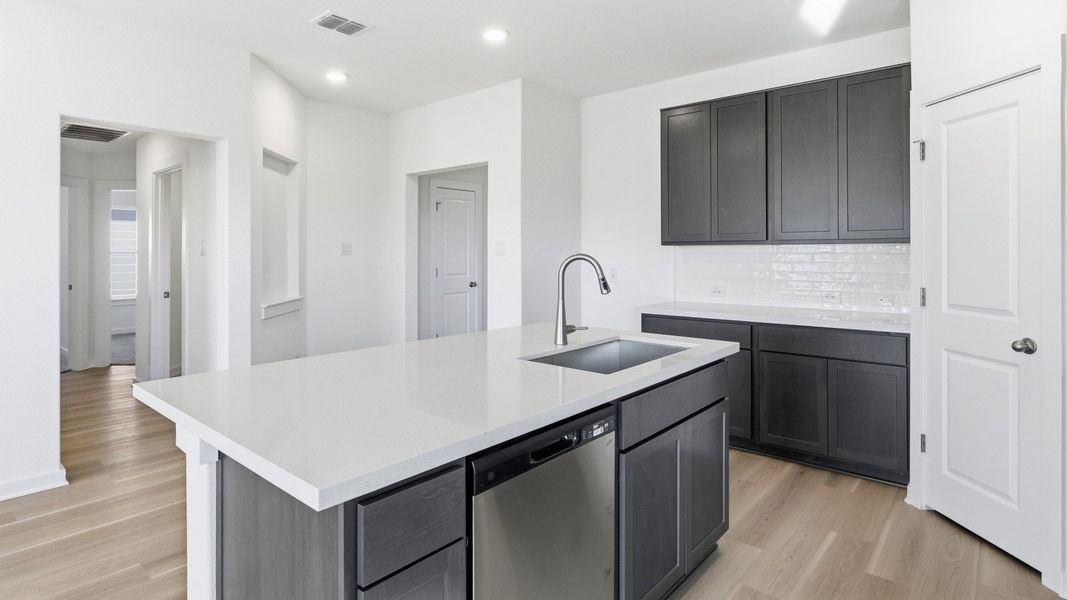 Furnished interior view inside a new home in Sky Ridge, San Marcos (Image 12).