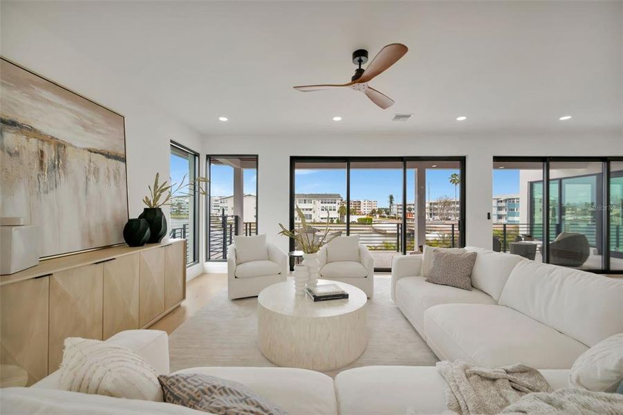 Furnished interior view inside a new home in , St. Petersburg (Image 52).