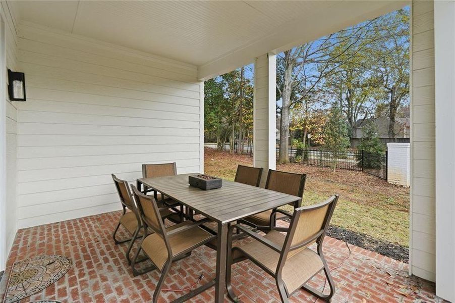 Exterior details and patio area of a home in , Alpharetta (Image 26).