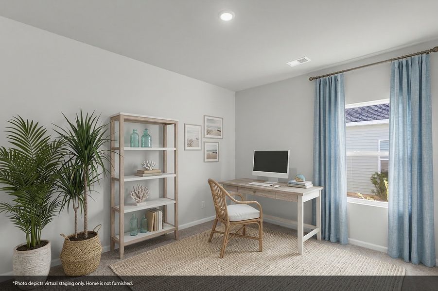 Furnished interior view inside a new home in Fairway Woods at Wyboo, Manning (Image 20).
