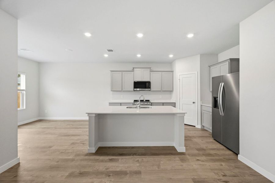 Furnished interior view inside a new home in Crockett Meadows, Conroe (Image 6).