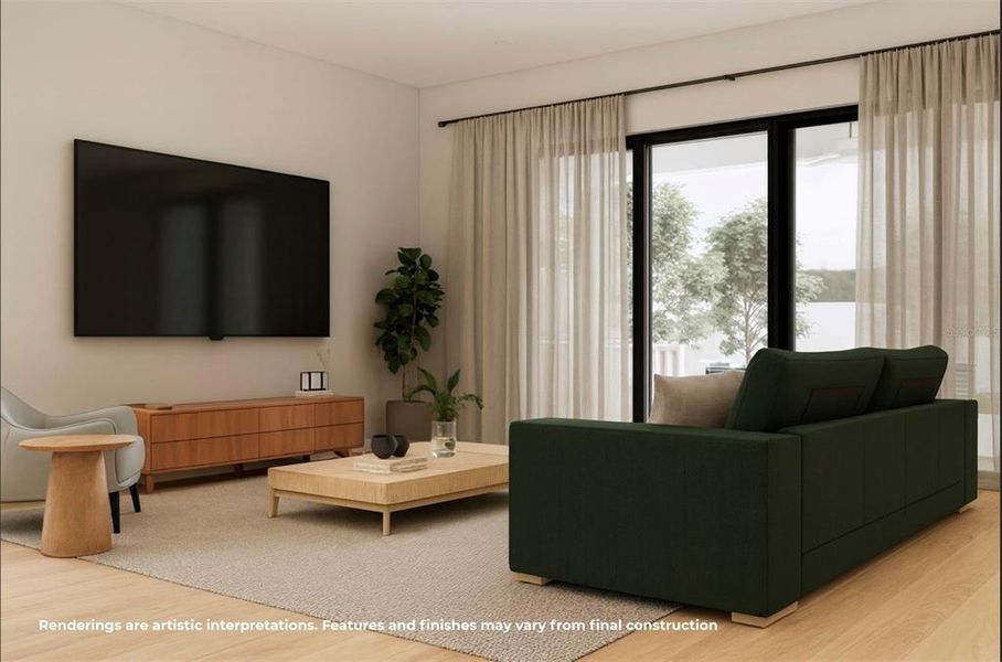 Furnished interior view inside a new home in , Orlando (Image 10). Furnished interior view inside a new home in , Orlando (Image 10).