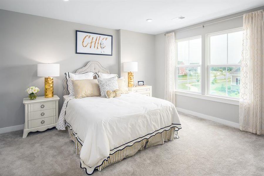Representative furnished interior of a home built from the Versailles by Ryan Homes in Eagles Crest, Cornelia (Image 10).