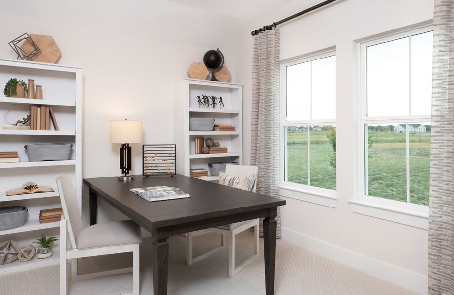 Representative furnished interior of a home built from the Victoria by Tri Pointe Homes in Painted Tree, McKinney (Image 8).