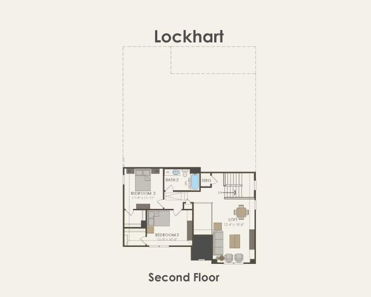 Pulte Homes, Lockhart floor plan