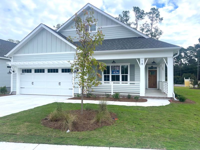 Representative exterior photo of a completed home built from the Jamestown by Bill Clark Homes in Osprey Landing, Southport, NC (Image 11).