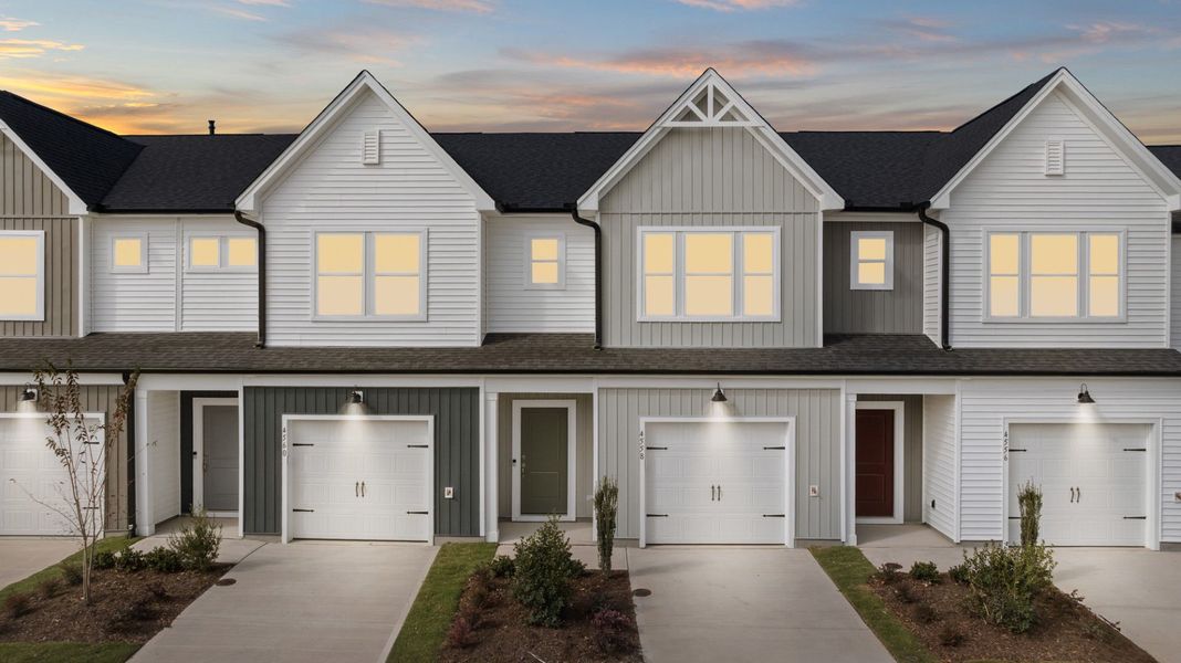 Front exterior of a new home in McConnell Ridge, McLeansville, NC, highlighting curb appeal (Image 27). Front exterior of a new home in McConnell Ridge, McLeansville, NC, highlighting curb appeal (Image 27).