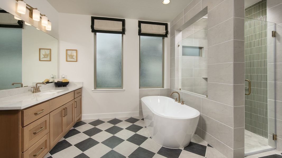 Furnished interior view inside a new home in Kallison Ranch, San Antonio (Image 8).