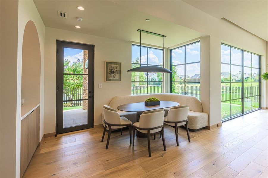 Furnished interior view inside a new home in , Southlake (Image 28).