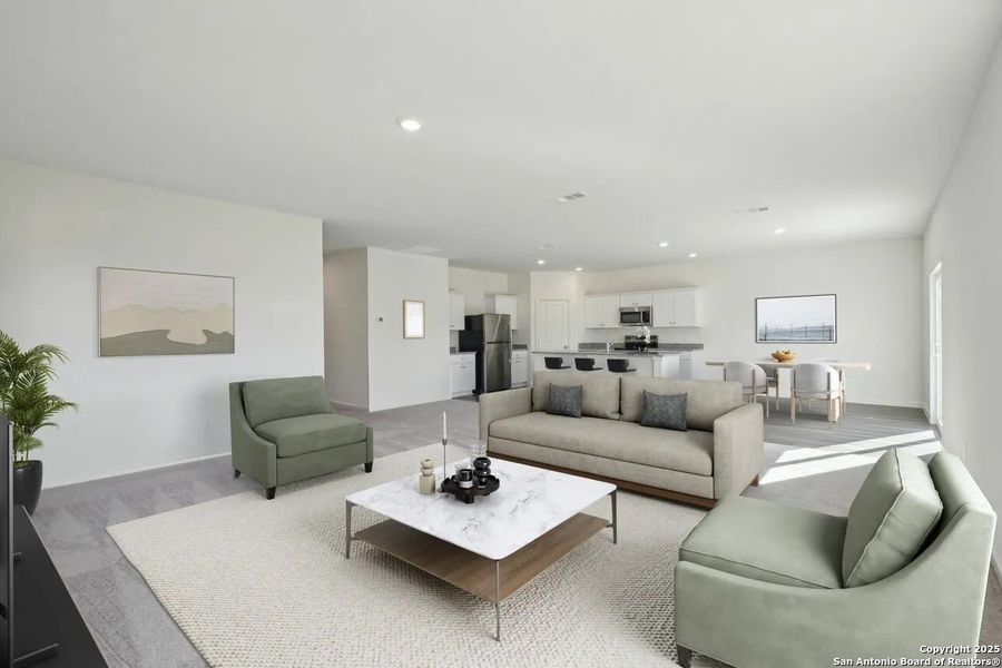 Furnished interior view inside a new home in Saddlebrook Ranch, Schertz (Image 14).