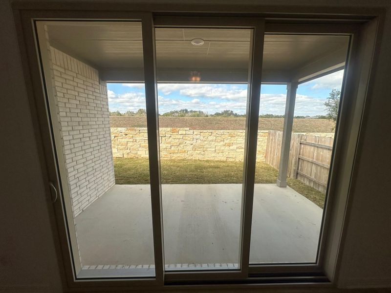 Exterior details and patio area of a home in La Cima, San Marcos (Image 4).
