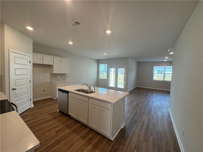 Furnished interior view inside a new home in Oakchase at Hampton, Hampton (Image 5).