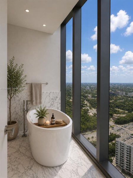 Exterior details and patio area of a home in , Miami (Image 1). Exterior details and patio area of a home in , Miami (Image 1).