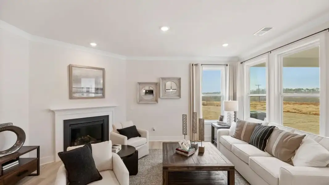 Furnished interior view inside a new home in Cottonwood Ridge, Piedmont (Image 15).