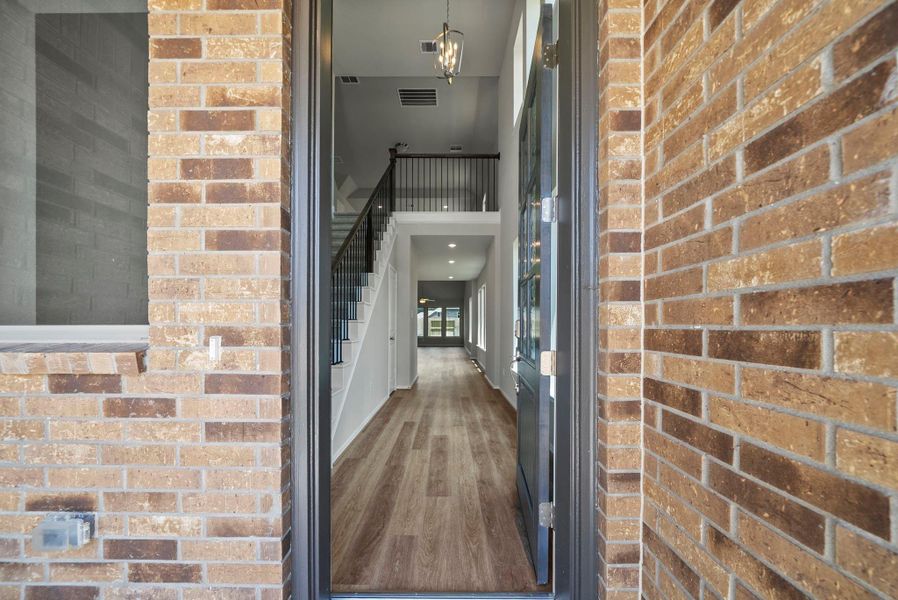 Exterior details and patio area of a home in The Trails, New Caney (Image 4).