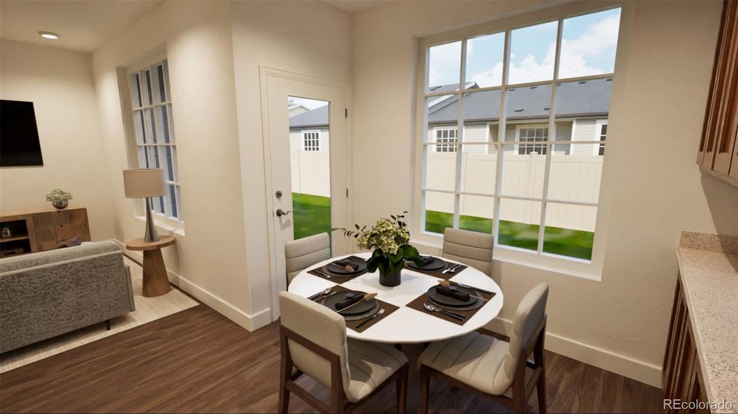 Furnished interior view inside a new home in , Aurora (Image 5).