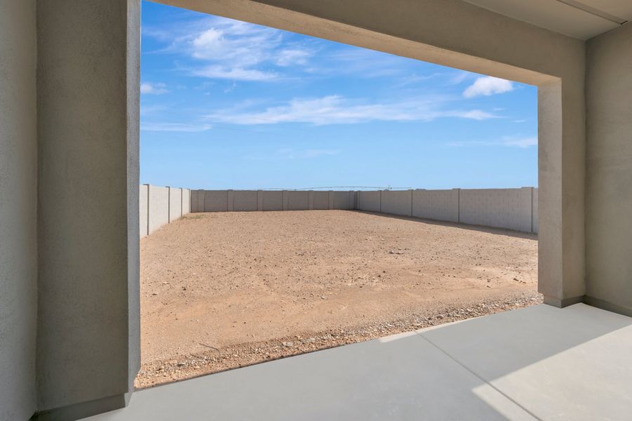 Exterior details and patio area of a home in Soleo, San Tan Valley (Image 3).