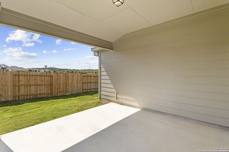 Exterior details and patio area of a home in Homestead, Schertz (Image 3). Exterior details and patio area of a home in Homestead, Schertz (Image 3).
