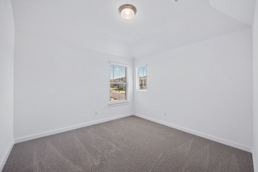 Bedroom in the Mesquite home plan by Trophy Signature Homes – REPRESENTATIVE PHOTO Bedroom in the Mesquite home plan by Trophy Signature Homes – REPRESENTATIVE PHOTO