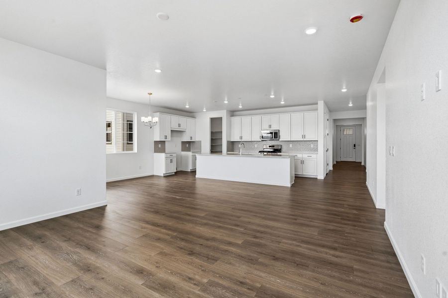 Spacious, unfurnished interior of a new home in The Town Collection at Independence, Elizabeth (Image 17). Spacious, unfurnished interior of a new home in The Town Collection at Independence, Elizabeth (Image 17).