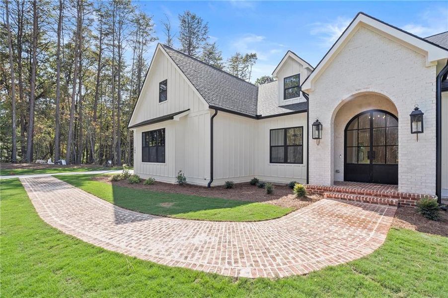 Exterior details and patio area of a home in , Ball Ground (Image 3).