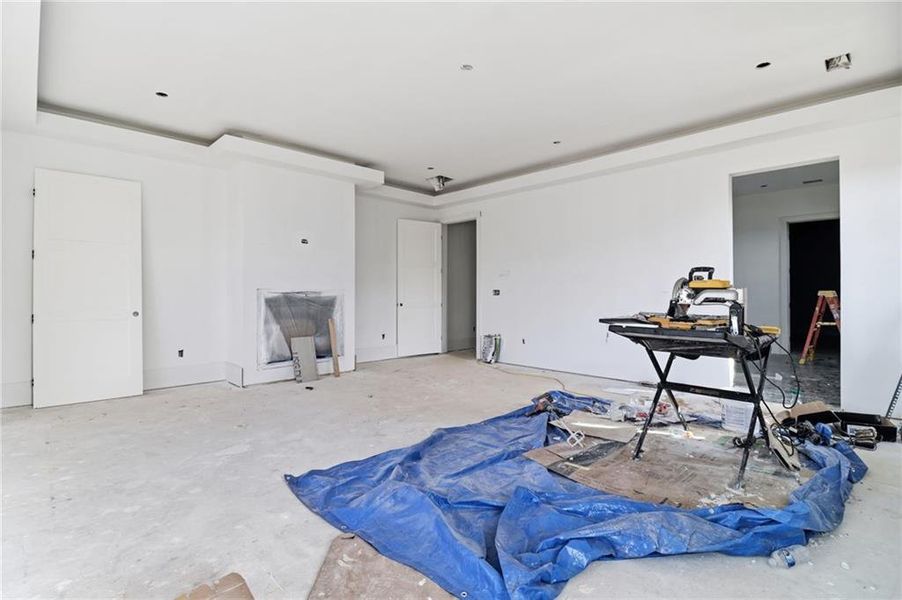 In-progress construction of a new home in , Alpharetta, GA (Image 27).