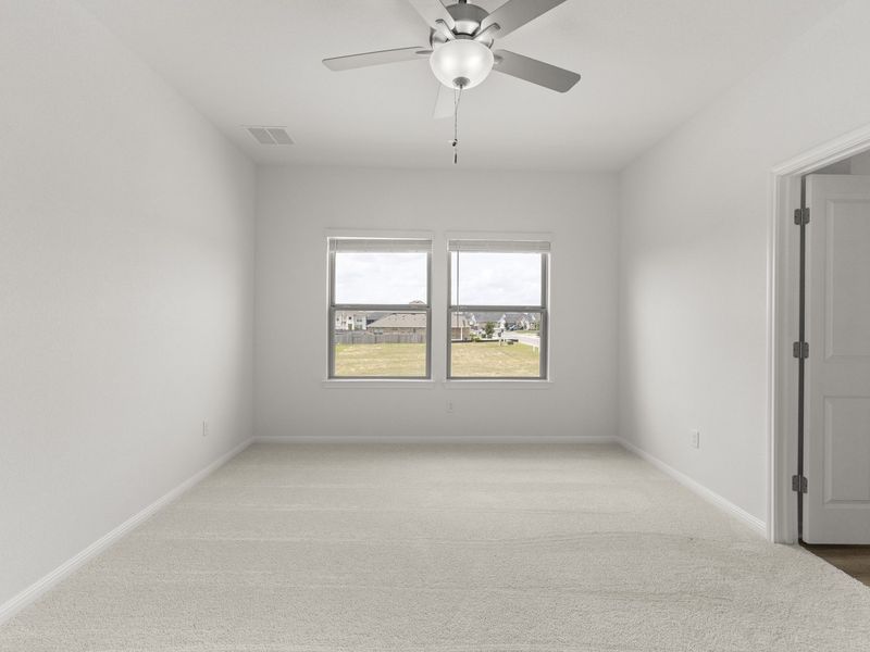 Representative unfurnished interior of a home built from the Dallas by Pacesetter Homes in Crosswinds, Kyle (Image 19).